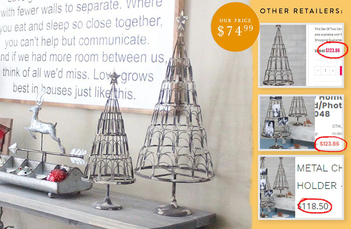 Metal Tree Card/Photo Holder, Set of 2