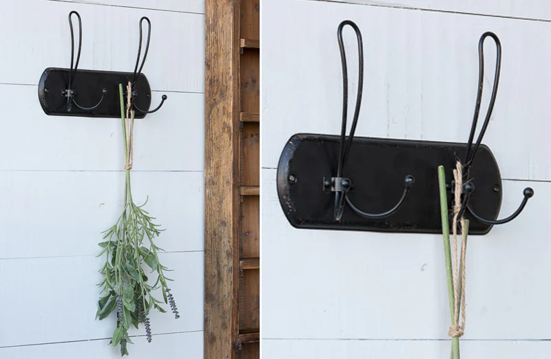 Distressed Vintage Inspired Double Hanger