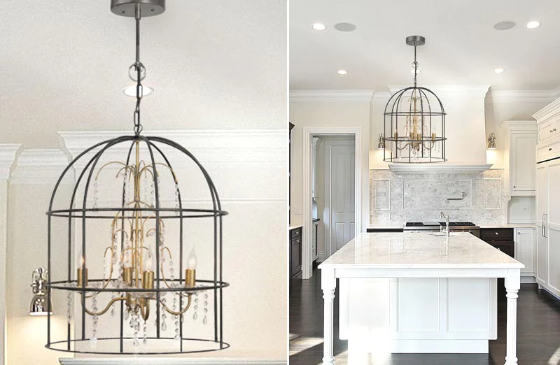 Vintage Bird Cage Chandelier
