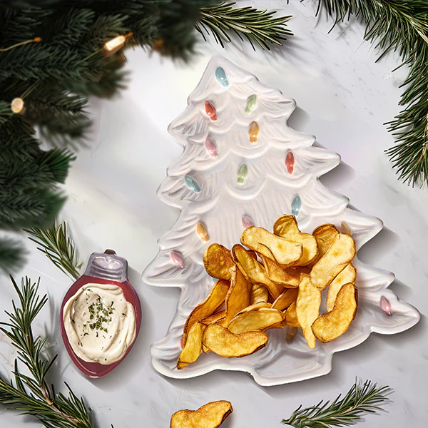 Christmas Tree Chip and Dip Set