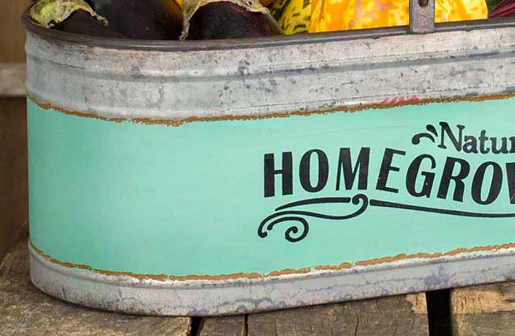 Homegrown Utility Bucket | Vintage Farmhouse