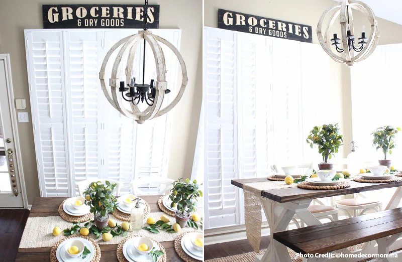 Carved Wood Groceries Sign