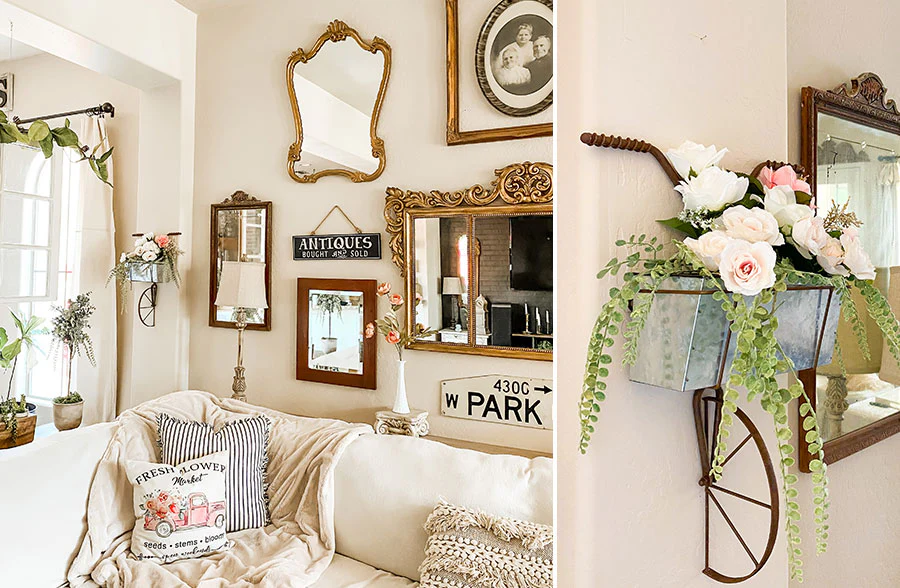 Vintage-Inspired Bike Planter