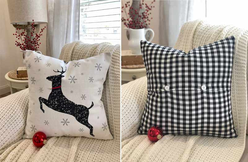 Double-Sided Deer Pillow