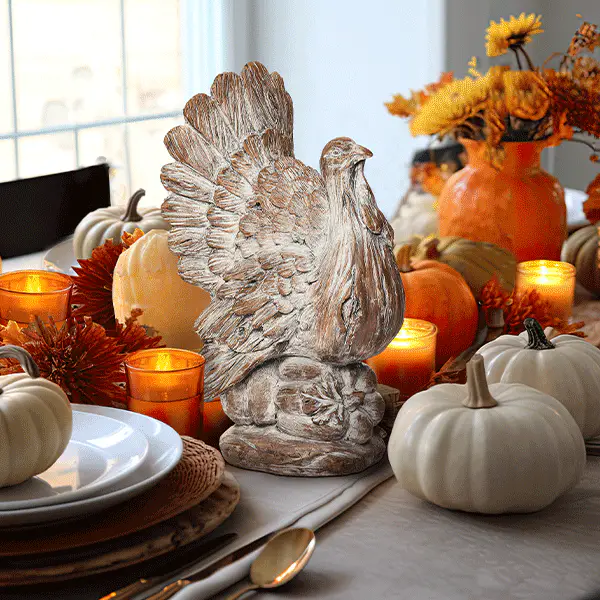 Carved Tabletop Turkey, Pick Your Style