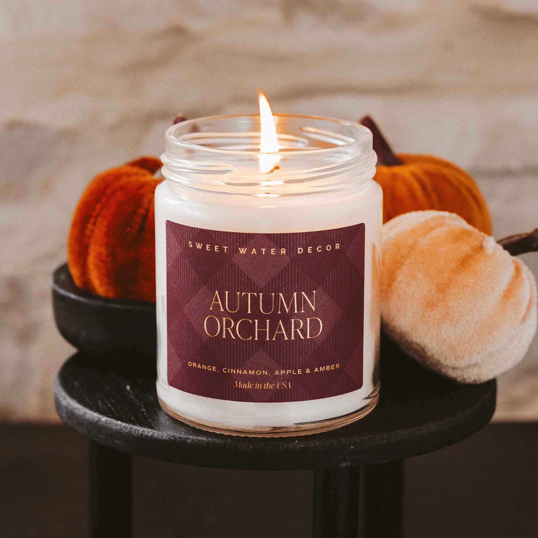 Autumn Orchard Soy Candle | 9oz. Clear Jar