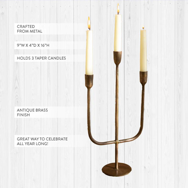 Antique Finish Candelabra