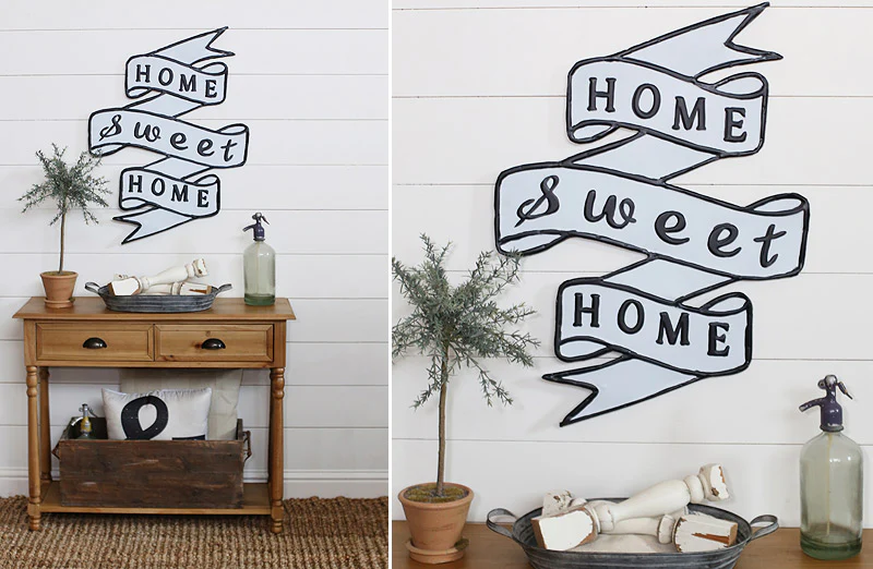 Enamel Home Sweet Home Sign