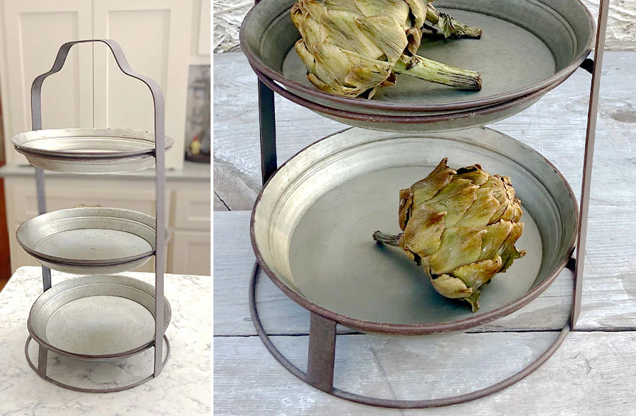 Three Tier Pie Pan Display Rack