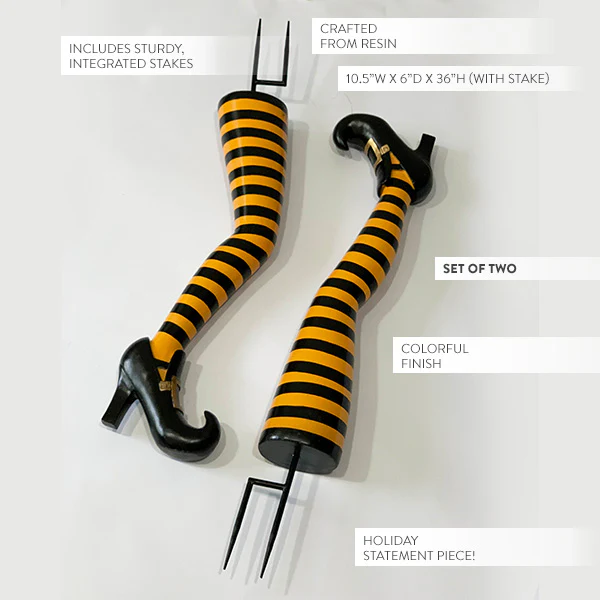 Wicked Witch Yard Stakes