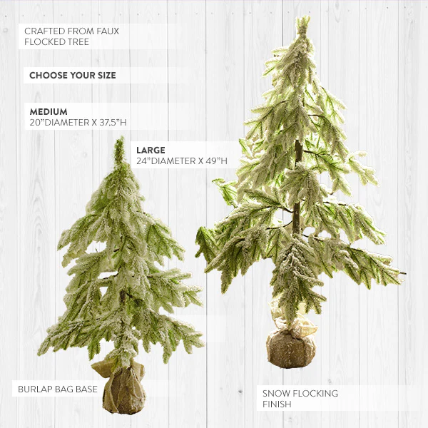 Frosted Christmas Tree, Choose Your Size