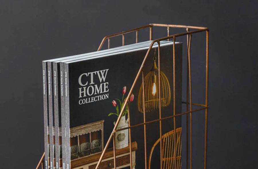 Copper Finish Desk Organizer