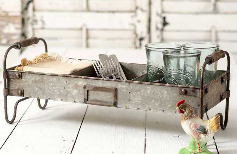 Divided Tray with Stand