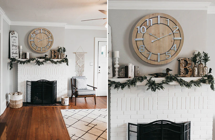 Rustic Industrial Wall Clock