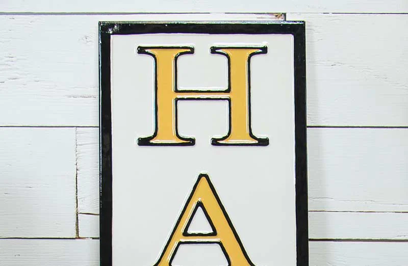 Chippy Enamel Harvest Sign
