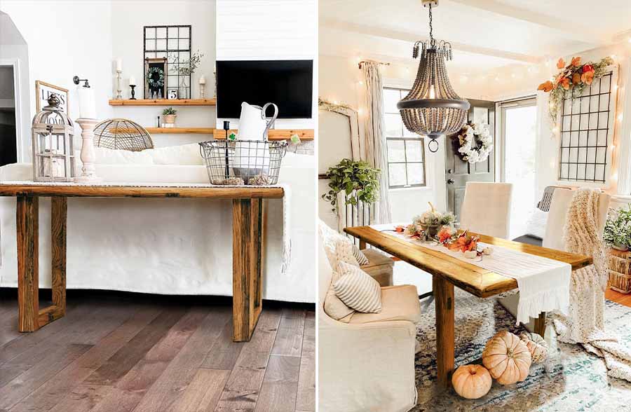 Re-Purposed Antique Door Table, Pick Your Style