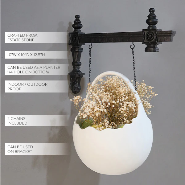 Easter Egg Planter With Bracket Option | Our Easter Signs Of The Seasons Edition