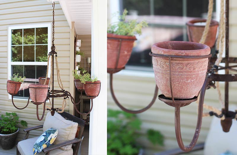 Terracotta Pot Chandelier