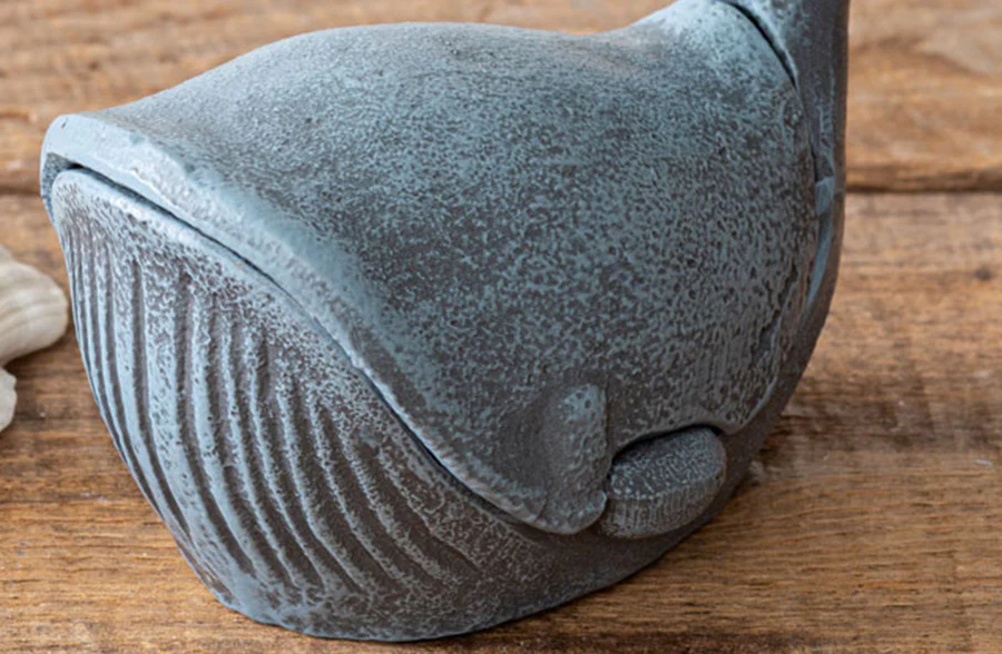 Cast Iron Whale Trinket Holder