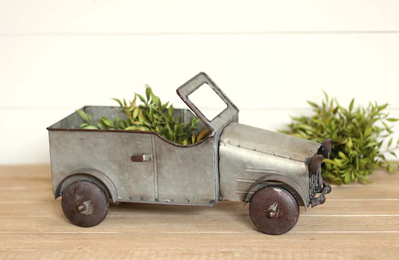 Antique Metal Truck Decor