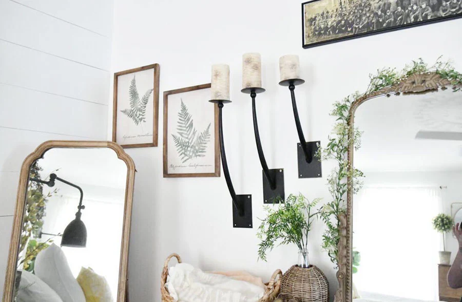 Blacksmith Wall-Mounted Candle Sconce, Set of 3