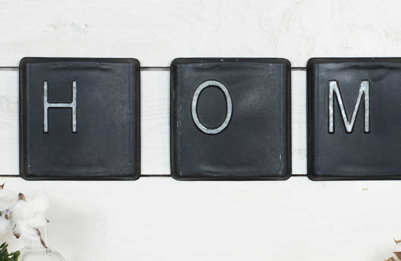 Scrabble Inspired HOME Tiles