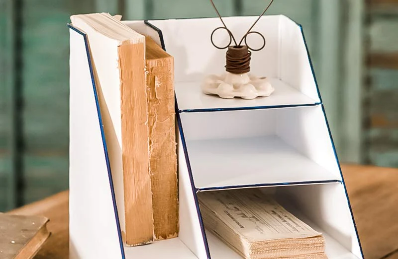 Enamel Desk Organizer