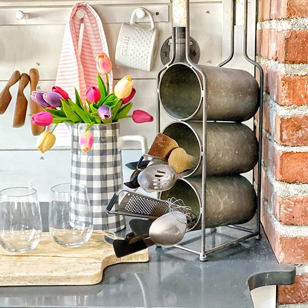 Vertical Galvanized Storage Caddy
