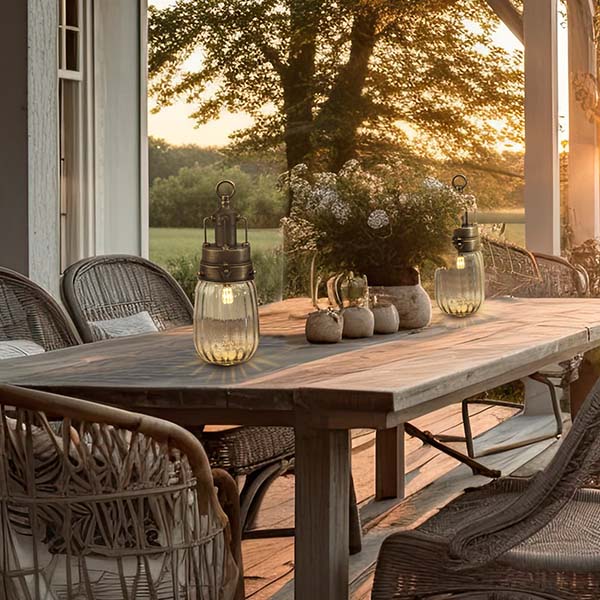 Brushed Brass LED Lantern