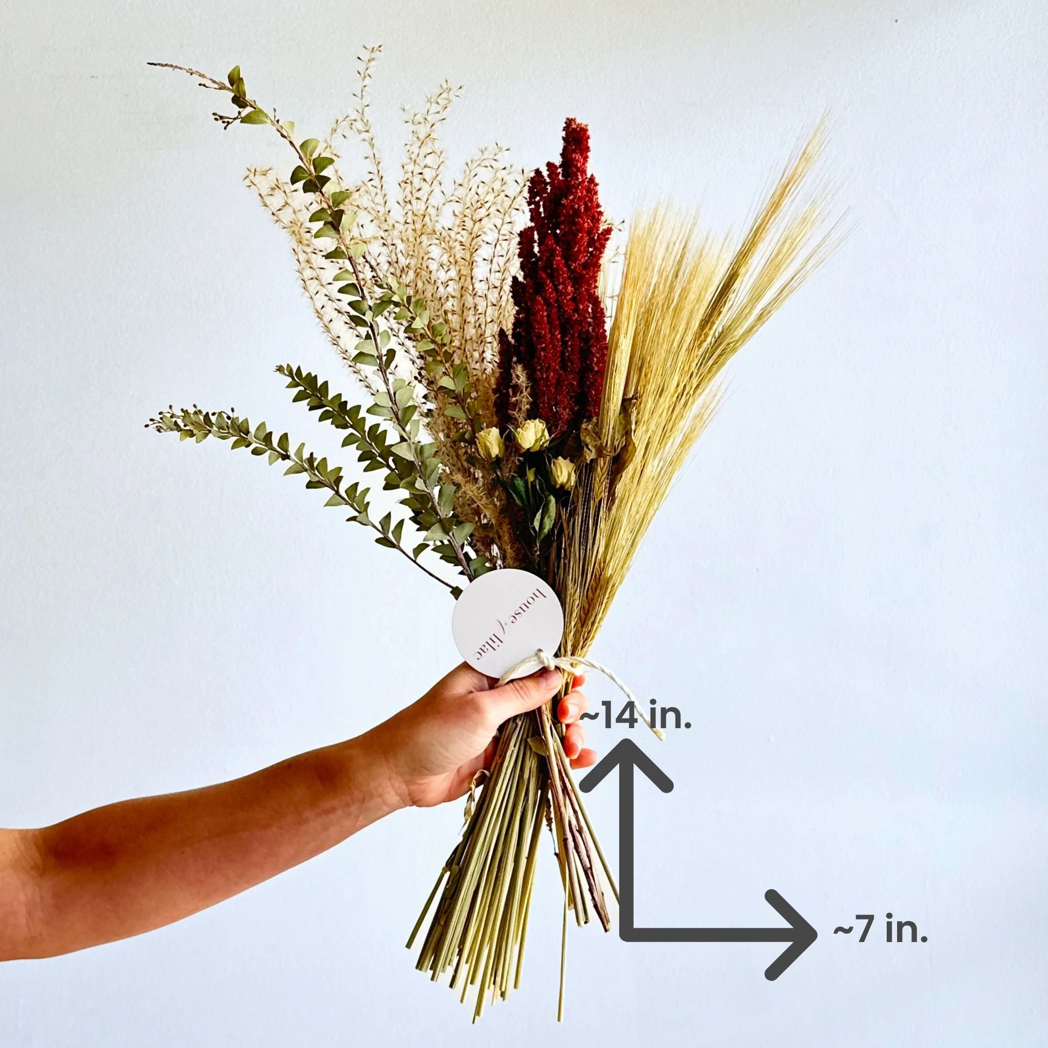 Dried Amaranth & Wheat Bouquet