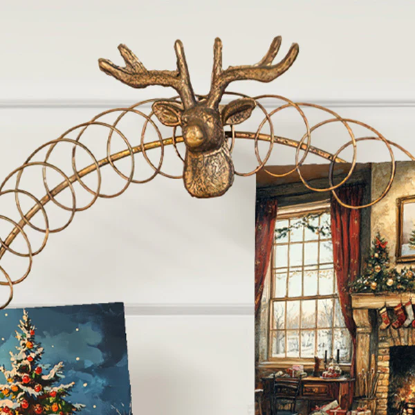 Wire Wreath Card Holder on Stand