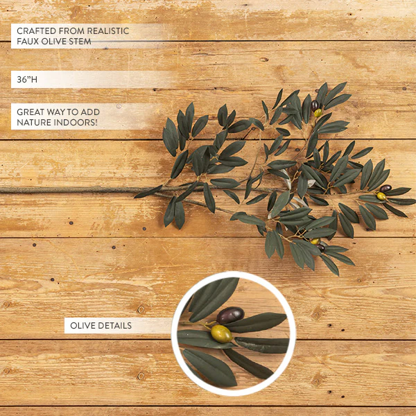 Faux Olive Stem