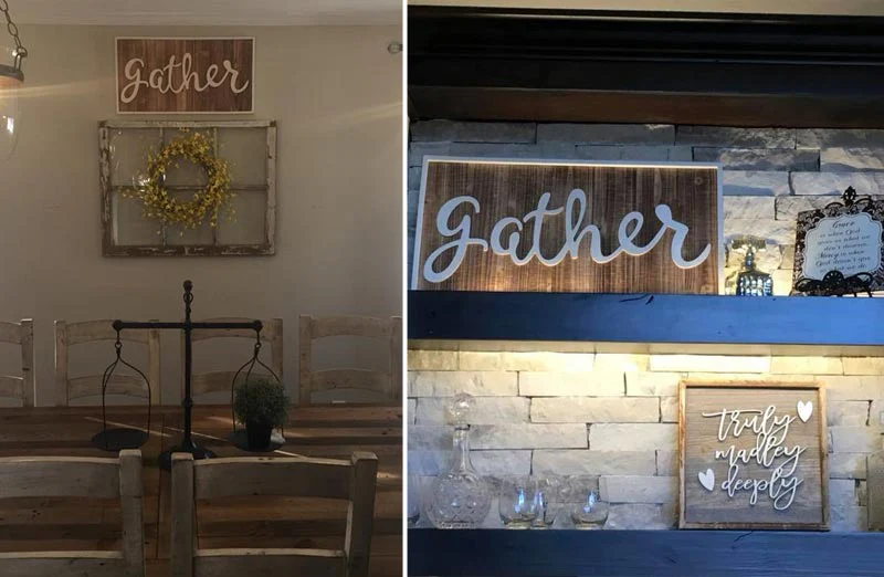 Wood Gather Sign