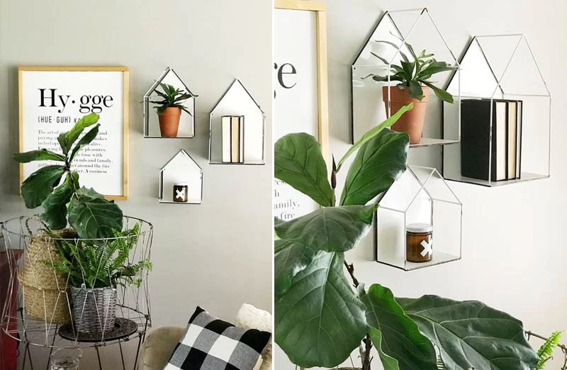 Enamel Home Shelves  Set of 3