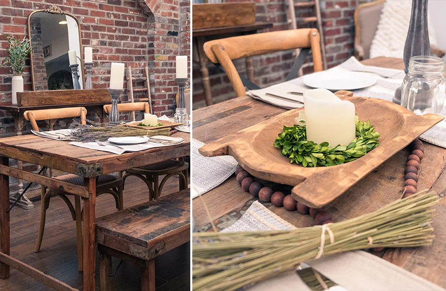 Vintage Inspired Dough Bowl