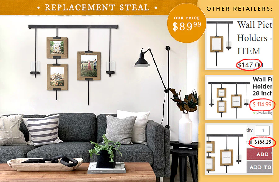 Gallery Wall Frames and Candle Holders