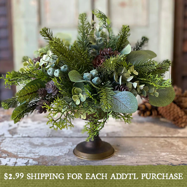 Premium Mixed Pine Eucalyptus Half Sphere