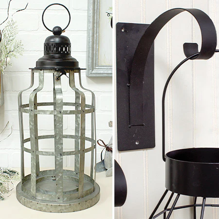 Cage Lantern With Wall Hanger