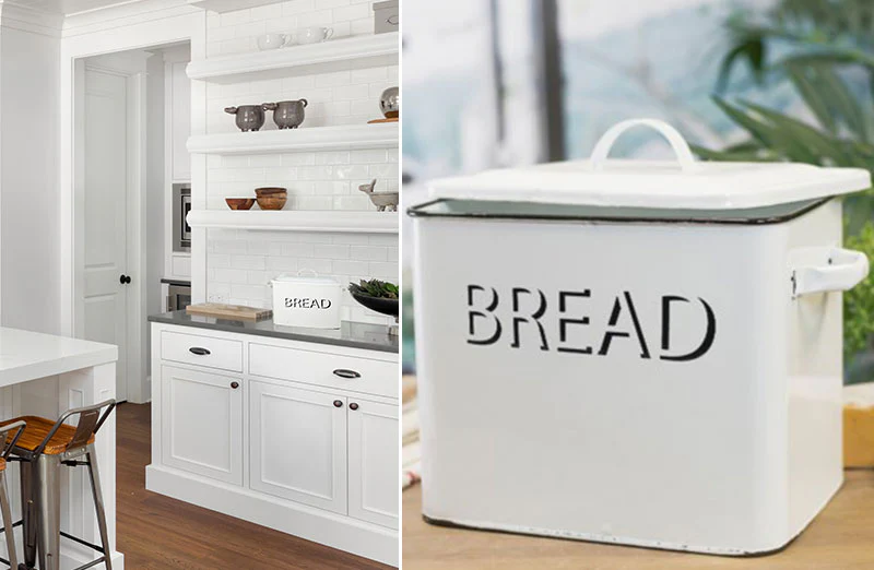 Enamel Bread Box