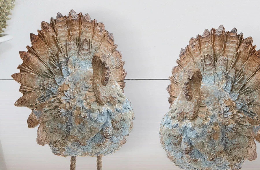 Decorative Standing Turkey, Set of Two