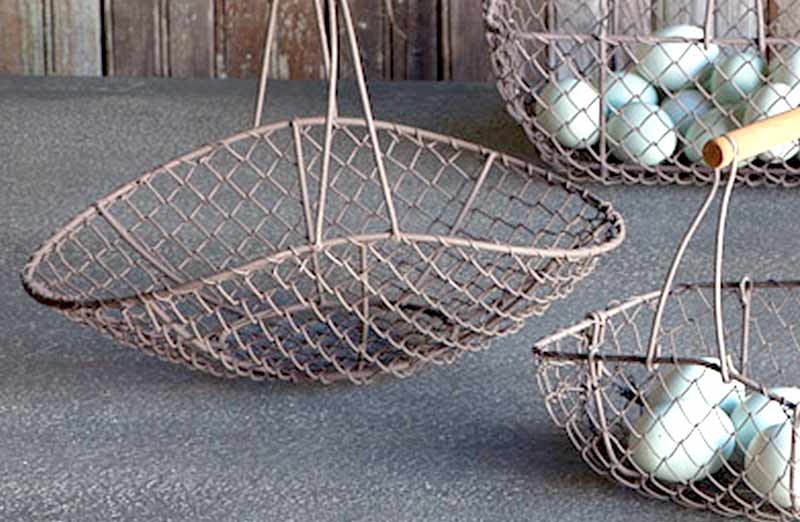Rustic Wire Egg Basket