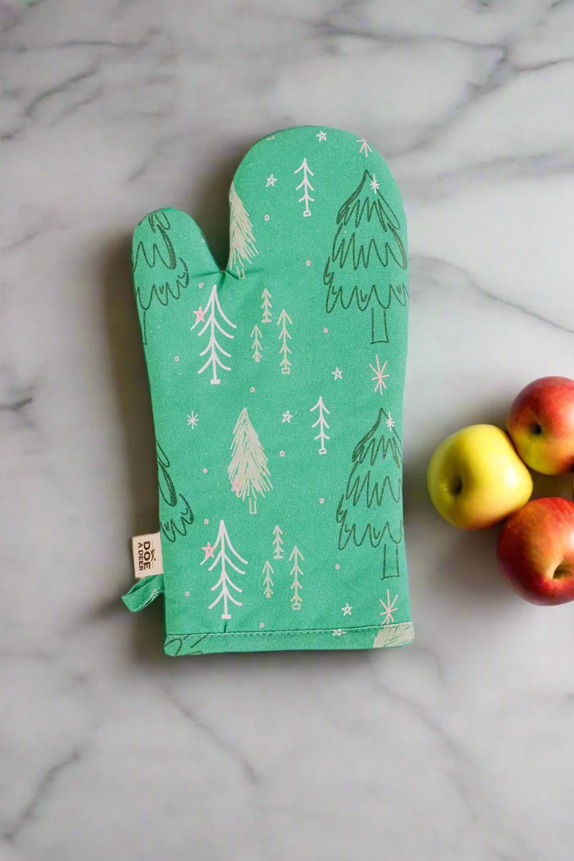 Winter Trees Oven Mitt