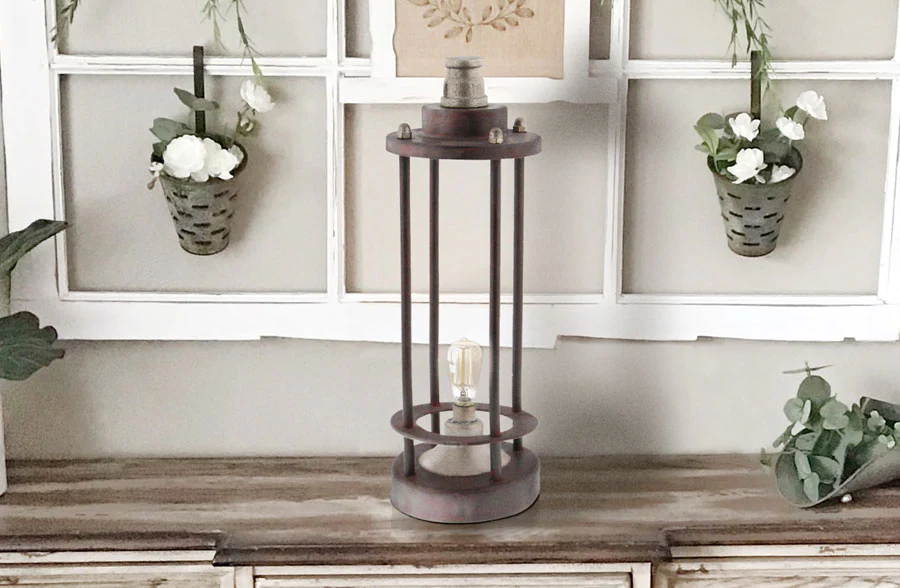 Large Metal Lauren LED Lantern