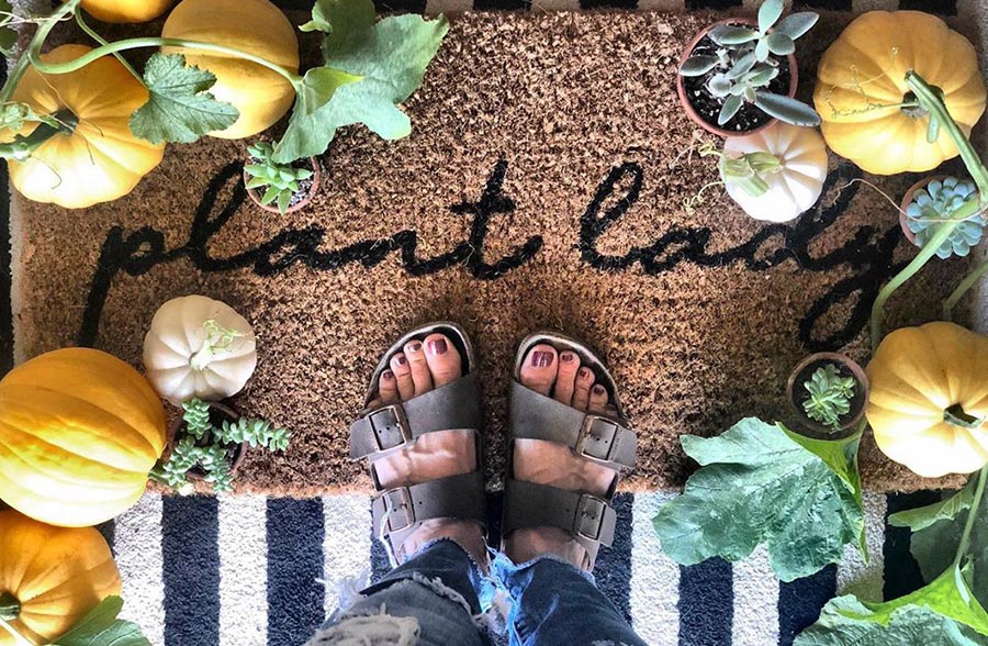 Plant Lady Natural Coir Doormat