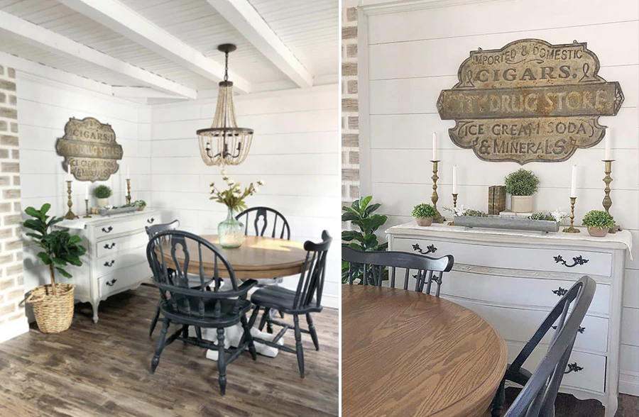 Embossed Metal Drug Store Sign