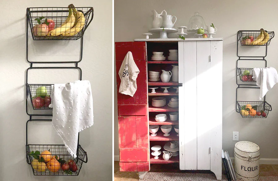 Three Tiered Wall Storage Baskets
