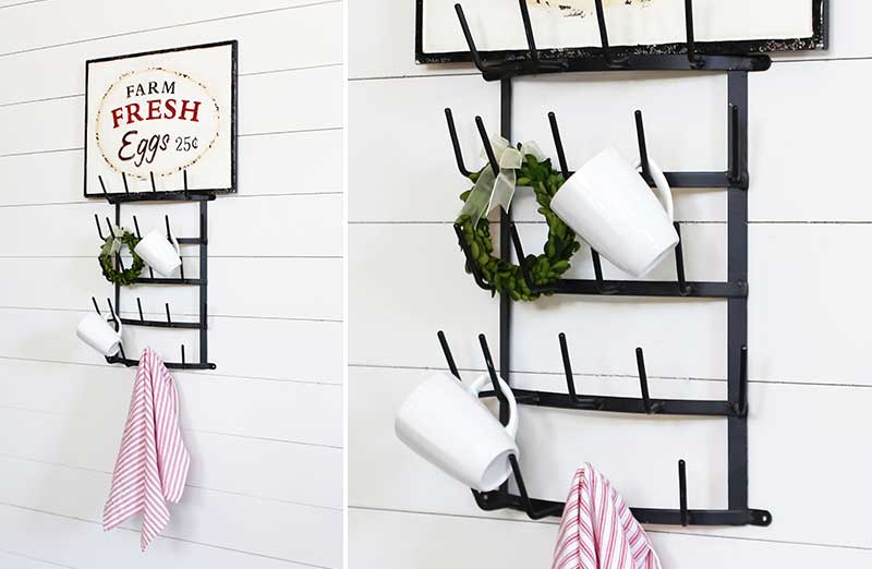 Wall Mounted Mug Holder