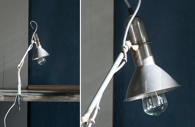 Metal Dockyard Clip-on Desk Lamp