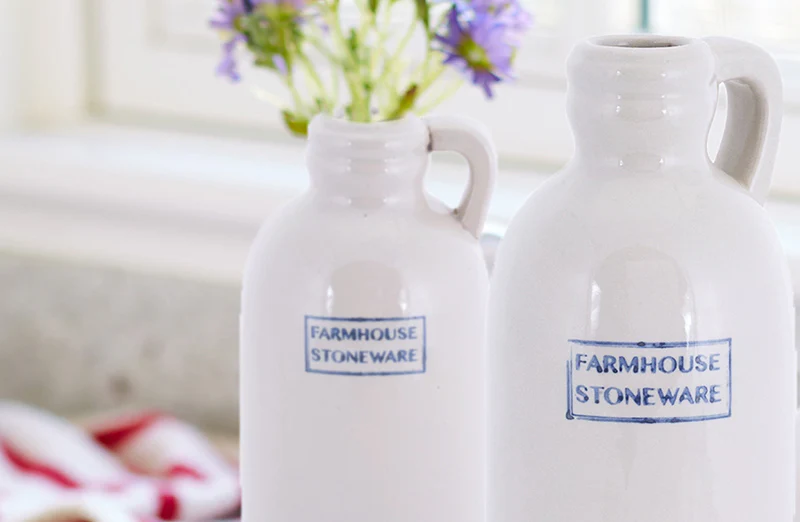 Stoneware Jugs. Set of 3