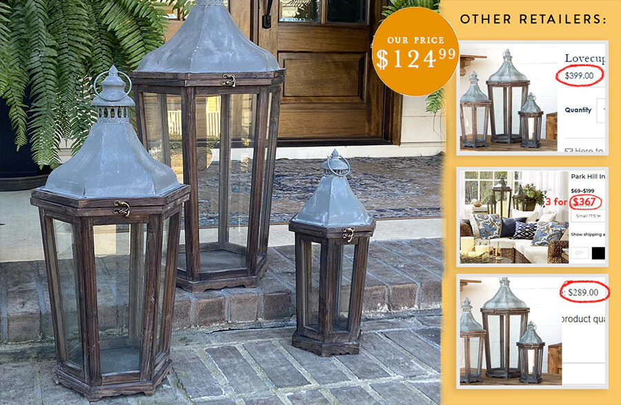 HUGE Lanterns, Set of 3